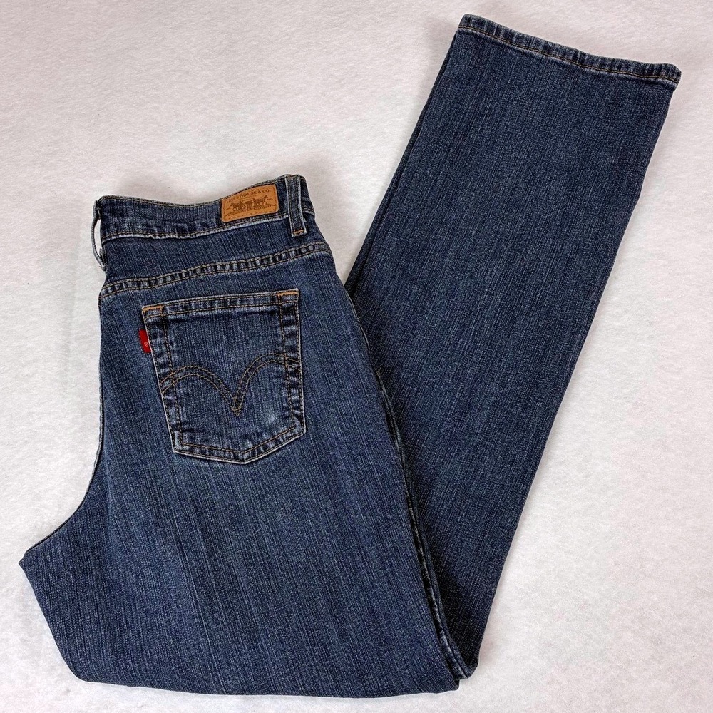 90s Minimalist CBK Red Tag Levis 550  Bootcut Jeans Classic Rinse Size 6